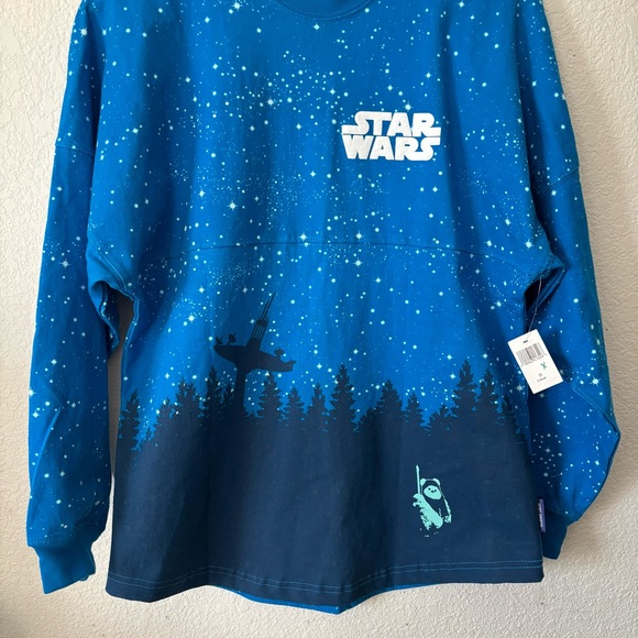 Star Wars Endor Spirit Jersey Disney Parks Long Sleeve Shirt Ewok Jedi Size XS - Picture 6 of 14
